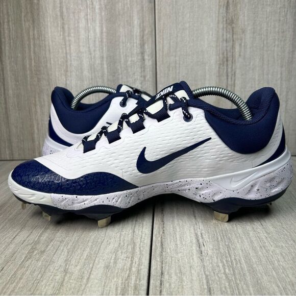 NEW Nike Alpha Huarache Elite 4 Blue Baseball Cleat fd2745-107 Mens Size 8.5 - Picture 4 of 10